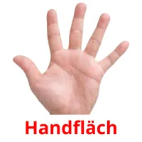 Handfläch cartões com imagens