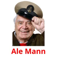 Ale Mann Bildkarteikarten