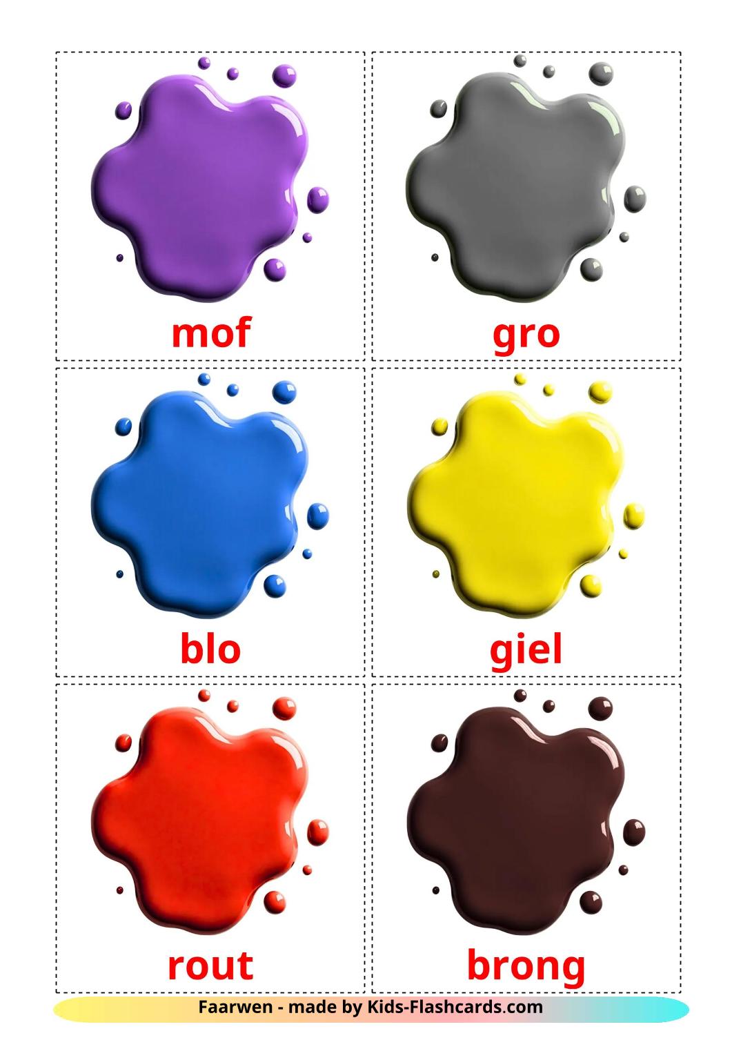 Colores - 11 fichas de luxemburgués para imprimir gratis 