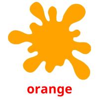 orange cartões com imagens