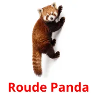 Roude Panda billedkort for børn med billeder