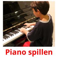 Piano spillen picture flashcards