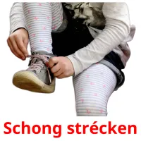 Schong strécken Tarjetas didacticas