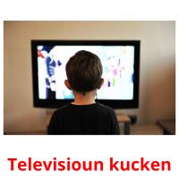Televisioun kucken cartões com imagens