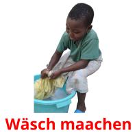Wäsch maachen picture flashcards