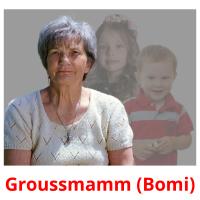 Groussmamm (Bomi) cartões com imagens