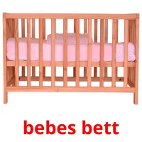 bebes bett Bildkarteikarten