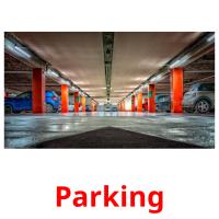 Parking flashcards illustrate