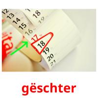 gëschter picture flashcards