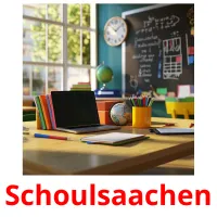 Schoulsaachen picture flashcards