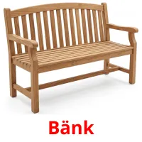 Bänk Tarjetas didacticas