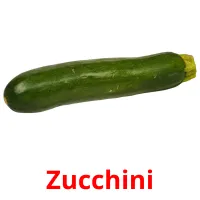 Zucchini Tarjetas didacticas