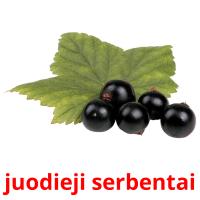 juodieji serbentai card for translate