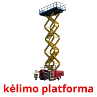 kėlimo platforma cartões com imagens