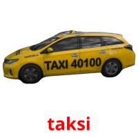 taksi flashcards illustrate