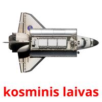 kosminis laivas flashcards illustrate