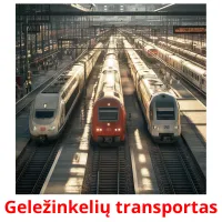 Geležinkelių transportas cartões com imagens