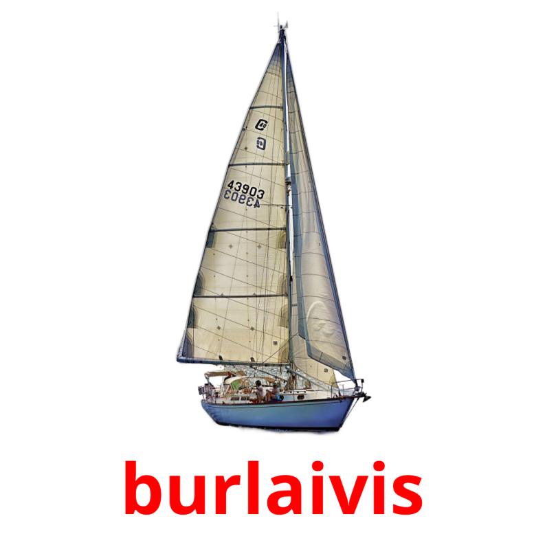 burlaivis picture flashcards