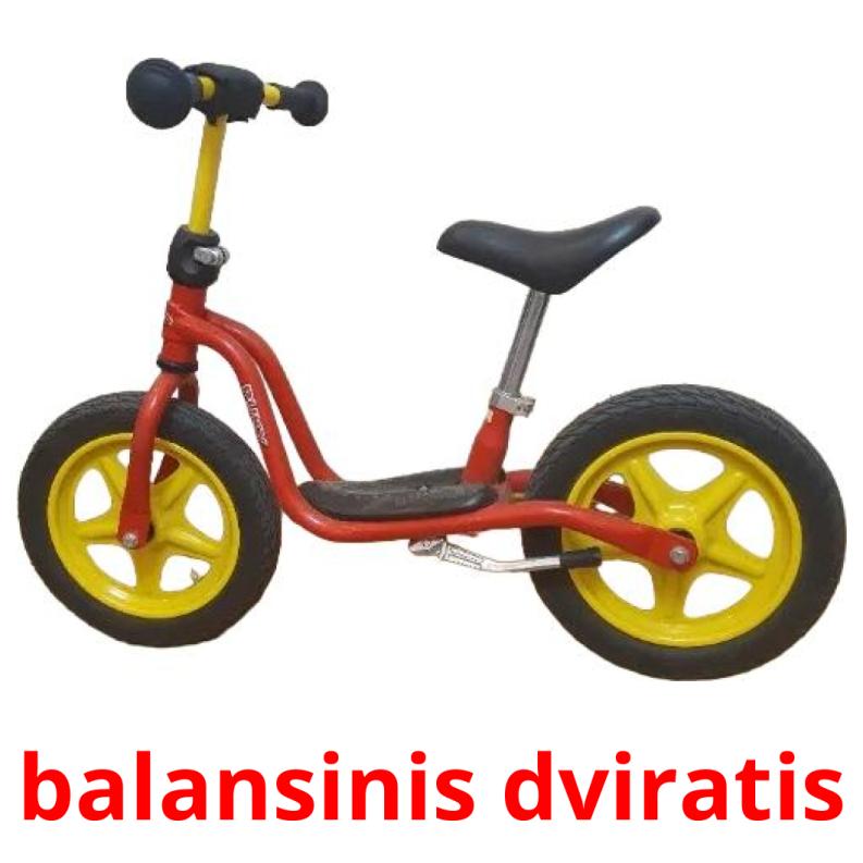 balansinis dviratis picture flashcards