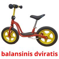 balansinis dviratis Tarjetas didacticas