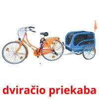 dviračio priekaba Tarjetas didacticas