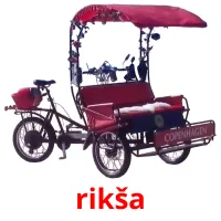 rikša cartões com imagens