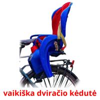 vaikiška dviračio kėdutė Bildkarteikarten