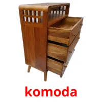 komoda cartões com imagens