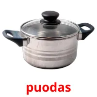 puodas cartões com imagens