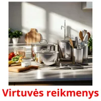 Virtuvės reikmenys cartões com imagens