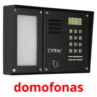 domofonas cartões com imagens