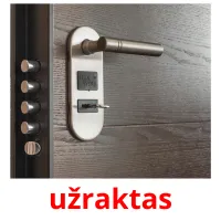 užraktas cartões com imagens