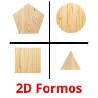 2D Formos cartões com imagens