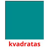 kvadratas card for translate