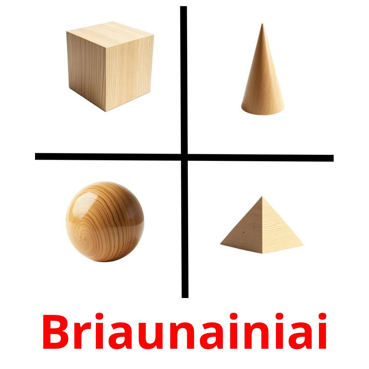 Briaunainiai Tarjetas didacticas