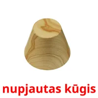 nupjautas kūgis Tarjetas didacticas