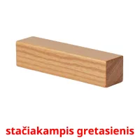 stačiakampis gretasienis Tarjetas didacticas