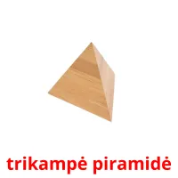 trikampė piramidė Tarjetas didacticas