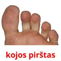 kojos pirštas ansichtkaarten