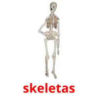 skeletas ansichtkaarten