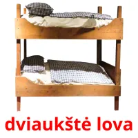 dviaukštė lova ansichtkaarten