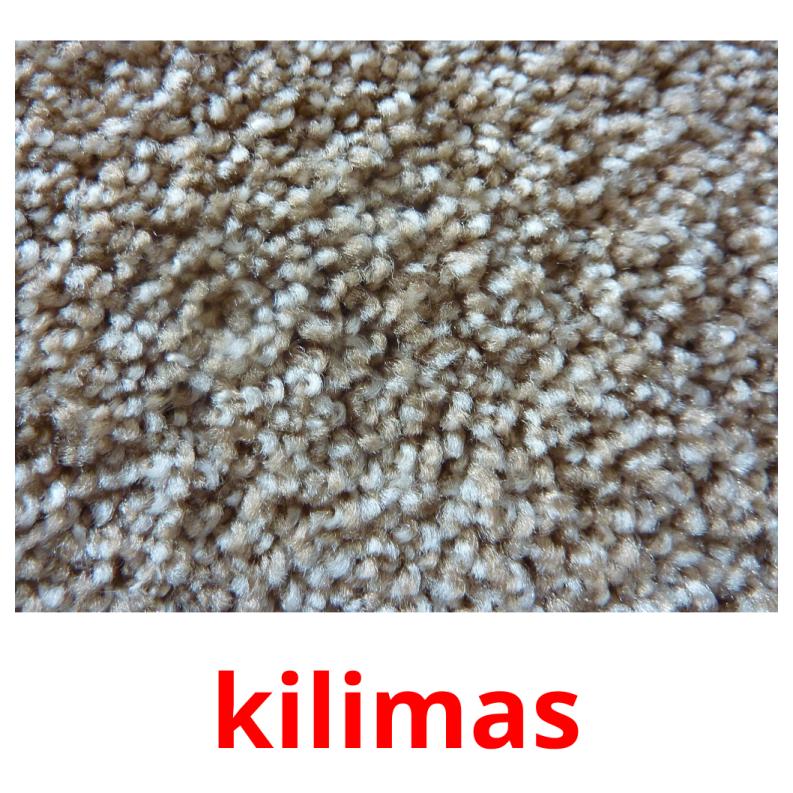 kilimas picture flashcards