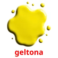 geltona flashcards illustrate