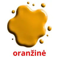 oranžinė picture flashcards