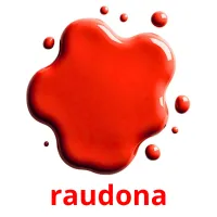 raudona flashcards illustrate