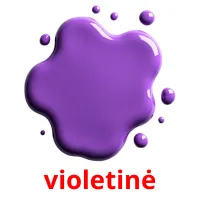 violetinė picture flashcards