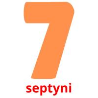 septyni card for translate