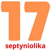 septyniolika card for translate