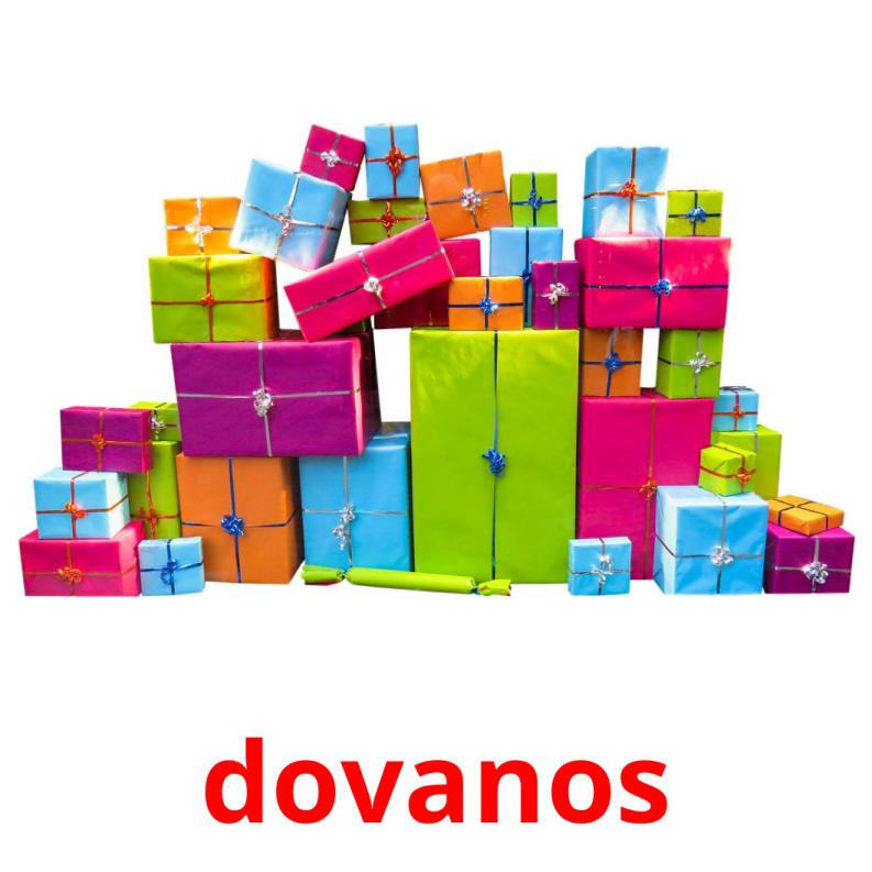dovanos picture flashcards