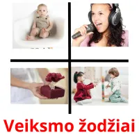 Veiksmo žodžiai cartões com imagens